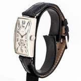 vintage cyma rectangular watch dial shot, side view