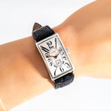 vintage cyma rectangular watch wrist shot