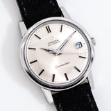 vintage omega seamaster watch dial shot, on its back