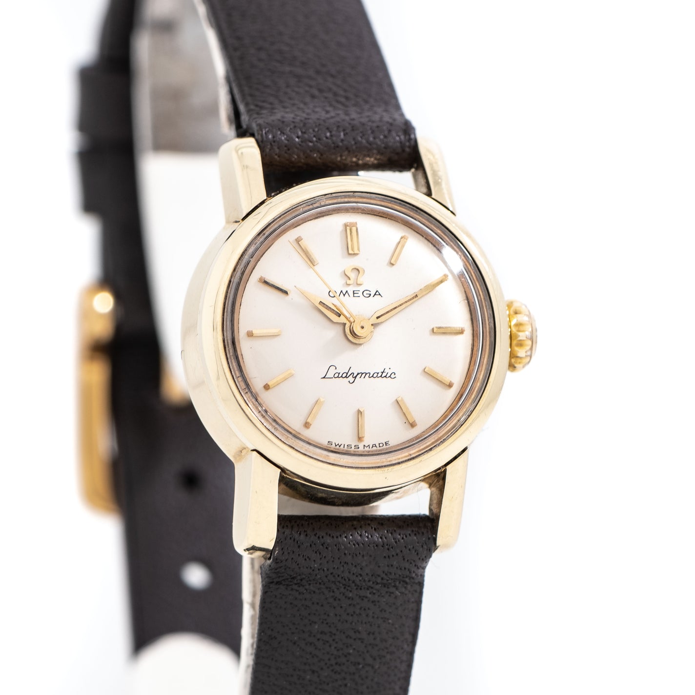 1960 Vintage Omega Ladymatic Ref. 11000 6 SC in 14k Yellow Gold