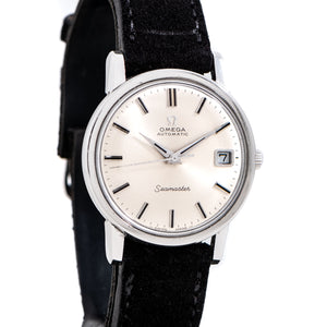 vintage omega seamaster watch dial shot