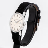 vintage omega seamaster watch dial shot, side view