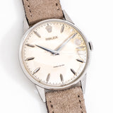 vintage rolex precision dial shot, on its back