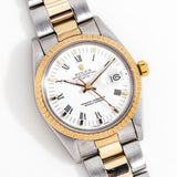 vintage rolex date automatic two tone ww, on its back