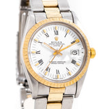 vintage rolex date automatic two tone ww