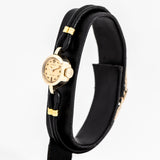 vintage rolex ladies watch dial shot, side view