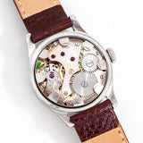 vintage tissot military watch movement shot