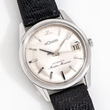 vintage lecoultre master mariner dial shot, on its back