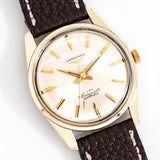 vintage longines conquest dial shot, on its back
