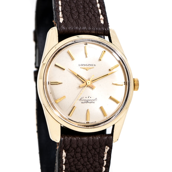 vintage longines conquest dial shot