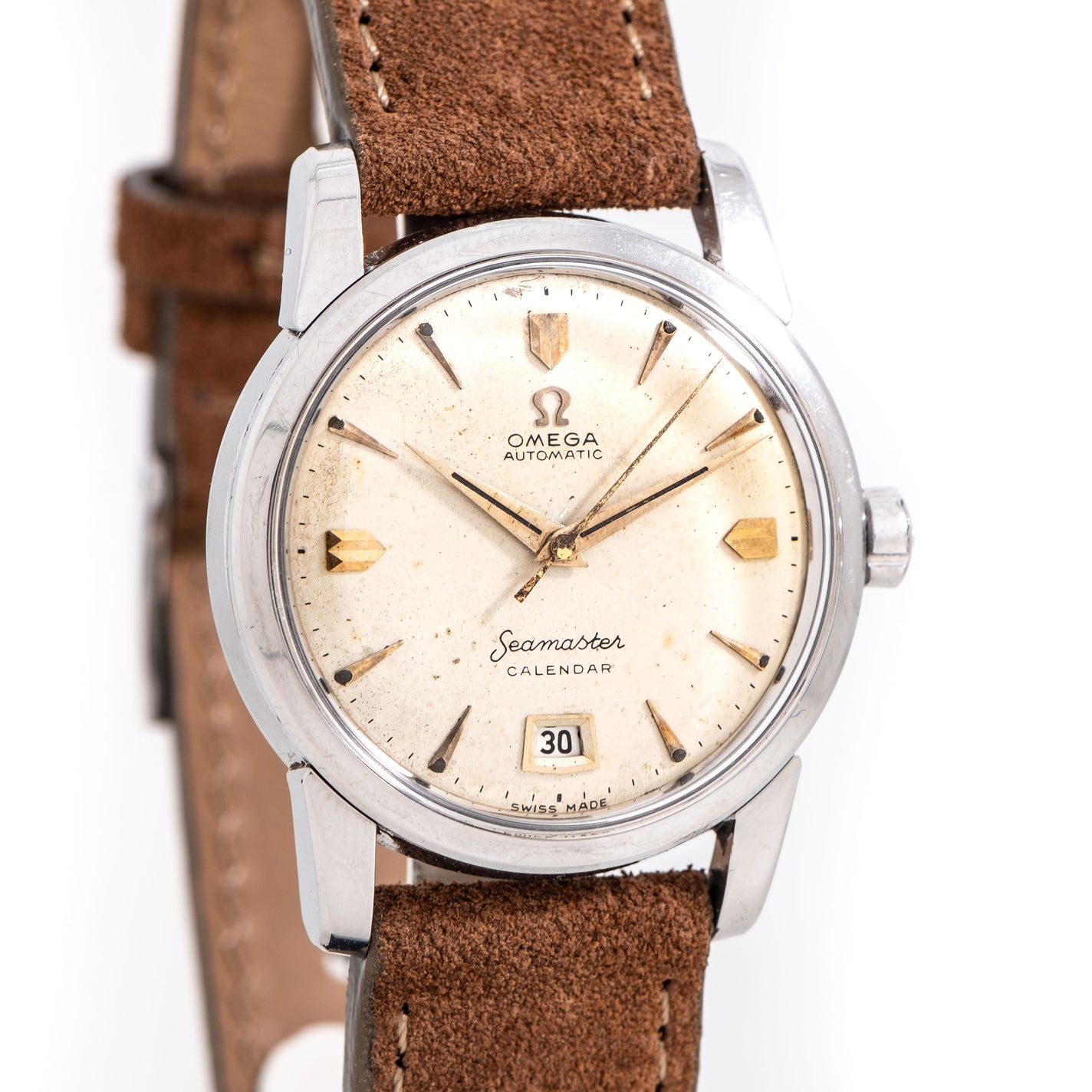 1955 Vintage Omega Seamaster Calender Ref. 2757 9 SC in Stainless