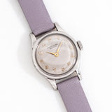 vintage iwc ladies watch dial shot, on its back