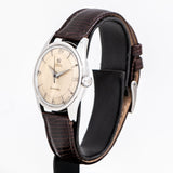 vintage omega watch dial shot, side view
