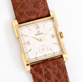 vintage omega watch dial shot, on its back