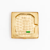 vintage omega square shaped watch, interior case back