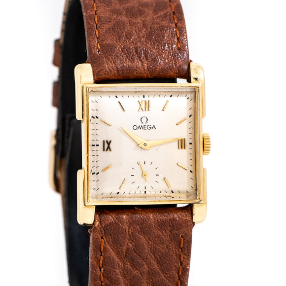 vintage omega watch dial shot