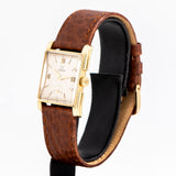 vintage omega watch dial shot, side view