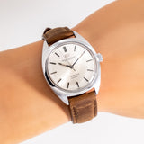 vintage iwc wrist shot, close up