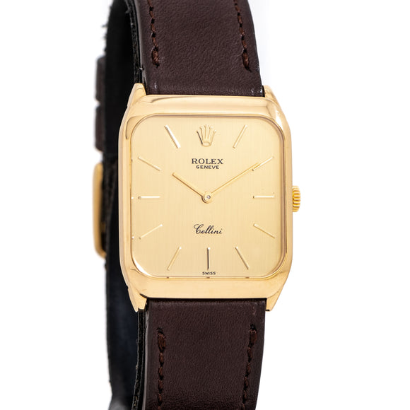 1990's Vintage Rolex Cellini Ref. 4135 in Solid 18k Yellow Gold (# 15500)