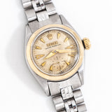 1954 Vintage Ladies Rolex Oyster Perpetual "Notched" Bezel Ref. 6507 14k Yellow Gold & Stainless Steel Watch (# 15504)