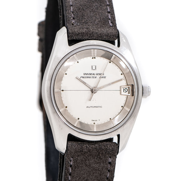 1965 Universal Genéve Polerouter Date Ref. 869115/02 Microtor Automatic Stainless Steel Watch (# 15506)