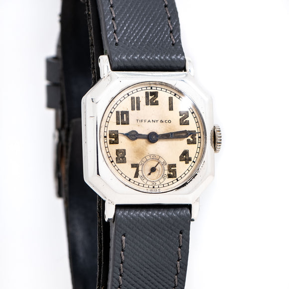 vintage tiffany watch dial shot
