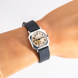 vintage tiffany watch wrist shot, close up
