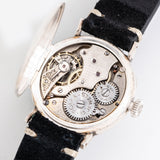 vintage rolex sterling silver watch movement shot