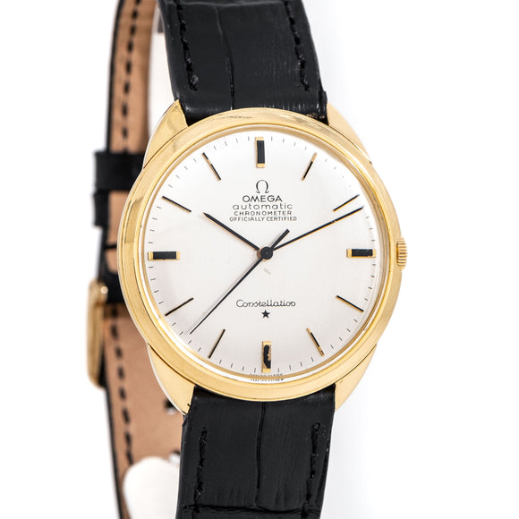 1966 Vintage Omega Constellation Chronometer Ref. 163.001 Ultra-Thin Automatic in Solid 18k Yellow Gold (# 14731)