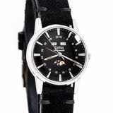 vintage zodiac moonphase watch dial shot