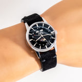 vintage zodiac moonphase watch wrist shot