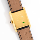 vintage cartier tank must de champagne case back shot