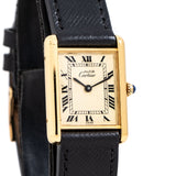 vintage cartier tank must de champagne dial shot