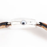 vintage longines cushion watch crown shot