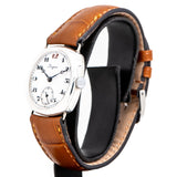 vintage longines cushion watch dial shot, side view