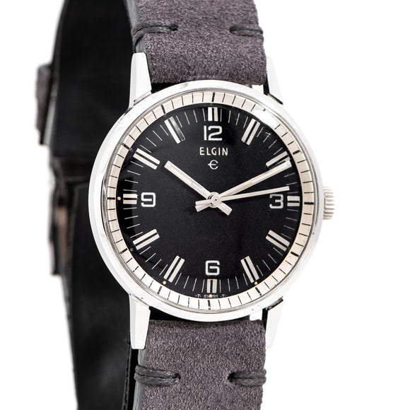 1970's Vintage Elgin Stainless Steel Watch (# 15519)