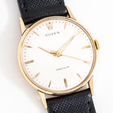 vintage rolex precision dial shot, on its back