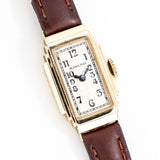 vintage hamilton ladies watch dial shot, on its back