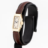 vintage hamilton ladies watch dial shot, side view