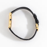 vintage cartier must de black dial crown shot