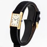 vintage cartier tank must de cream dial shot, side view
