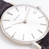 vintage wittnauer wristwatch dial shot, close up
