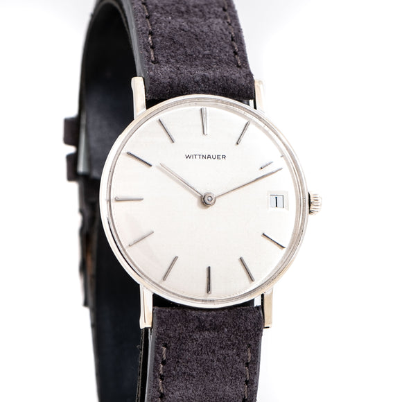 vintage wittnauer wristwatch dial shot