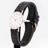 vintage wittnauer wristwatch dial shot, side view