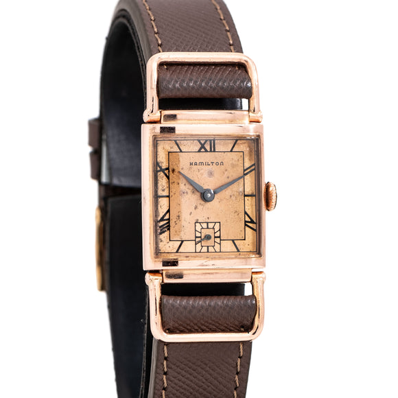 vintage hamilton wilshire dial shot