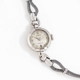 1940's Vintage Ladies Rolex Precision Waffle Dial 10k White Gold Watch (# 15532)