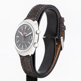 vintage omega chronostop dial shot, side view