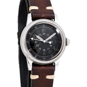vintage waltham military watch dial shot