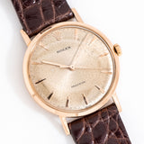 vintage rolex precision watch dial shot, on its back