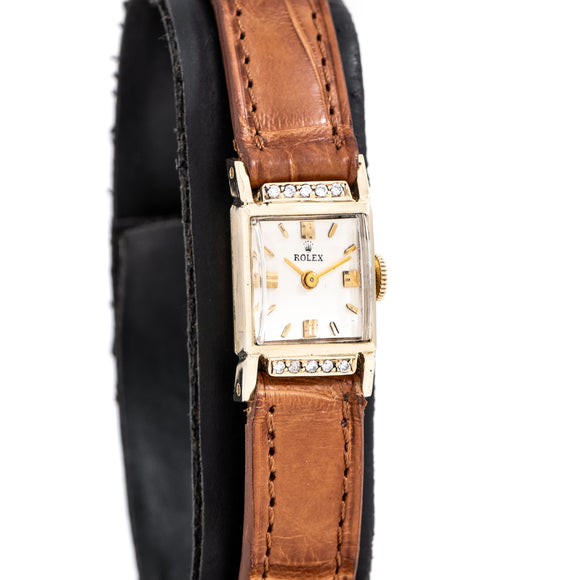 vintage rolex ladies watch dial shot
